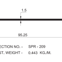 Aluminium cable trunking box lid for electrical installations