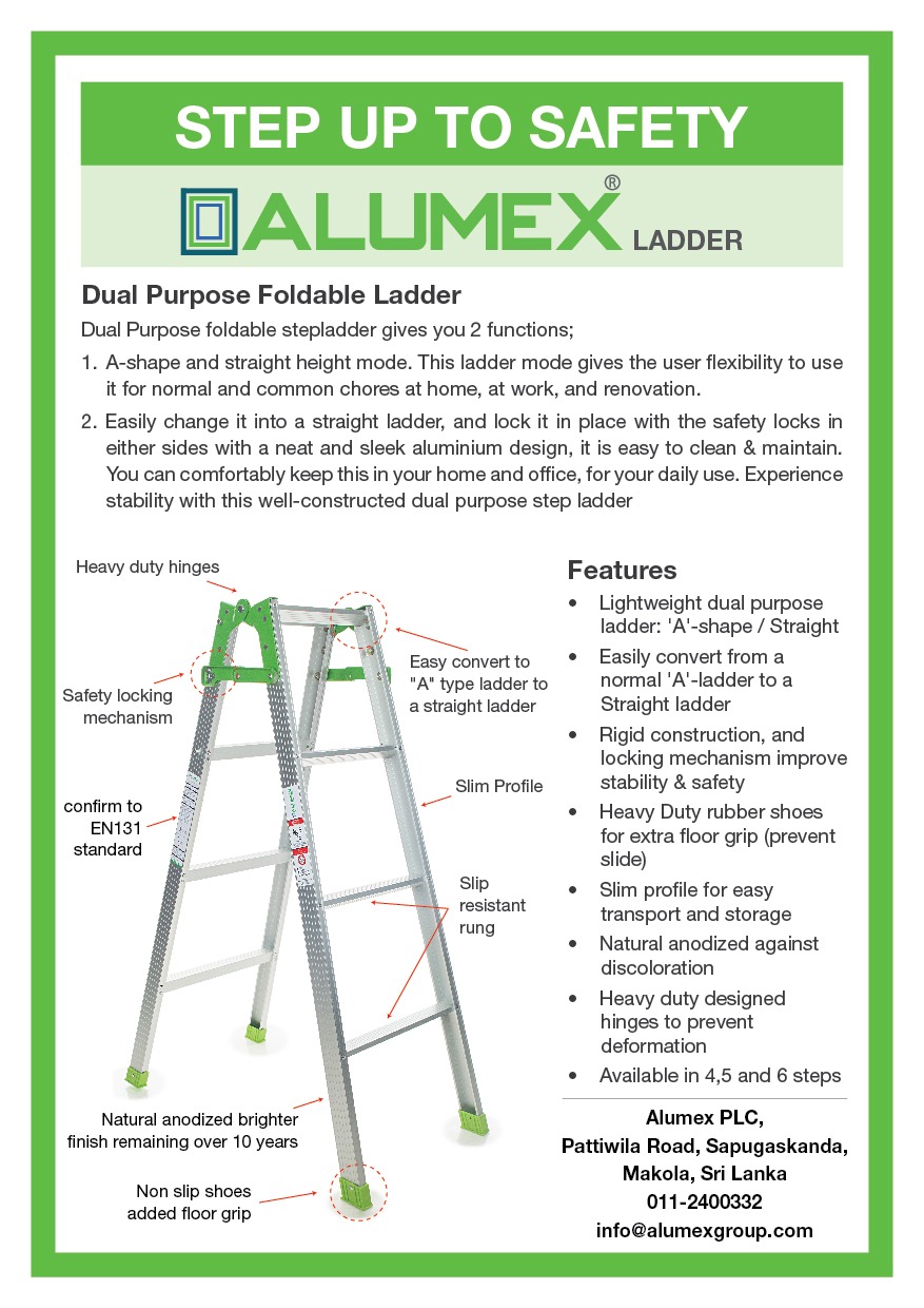 Dual purpose ladder Dual purpose ladders details
