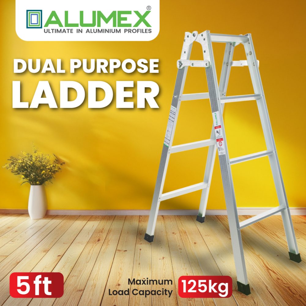 Dual Purpose Foldable Ladder - 5 Feet