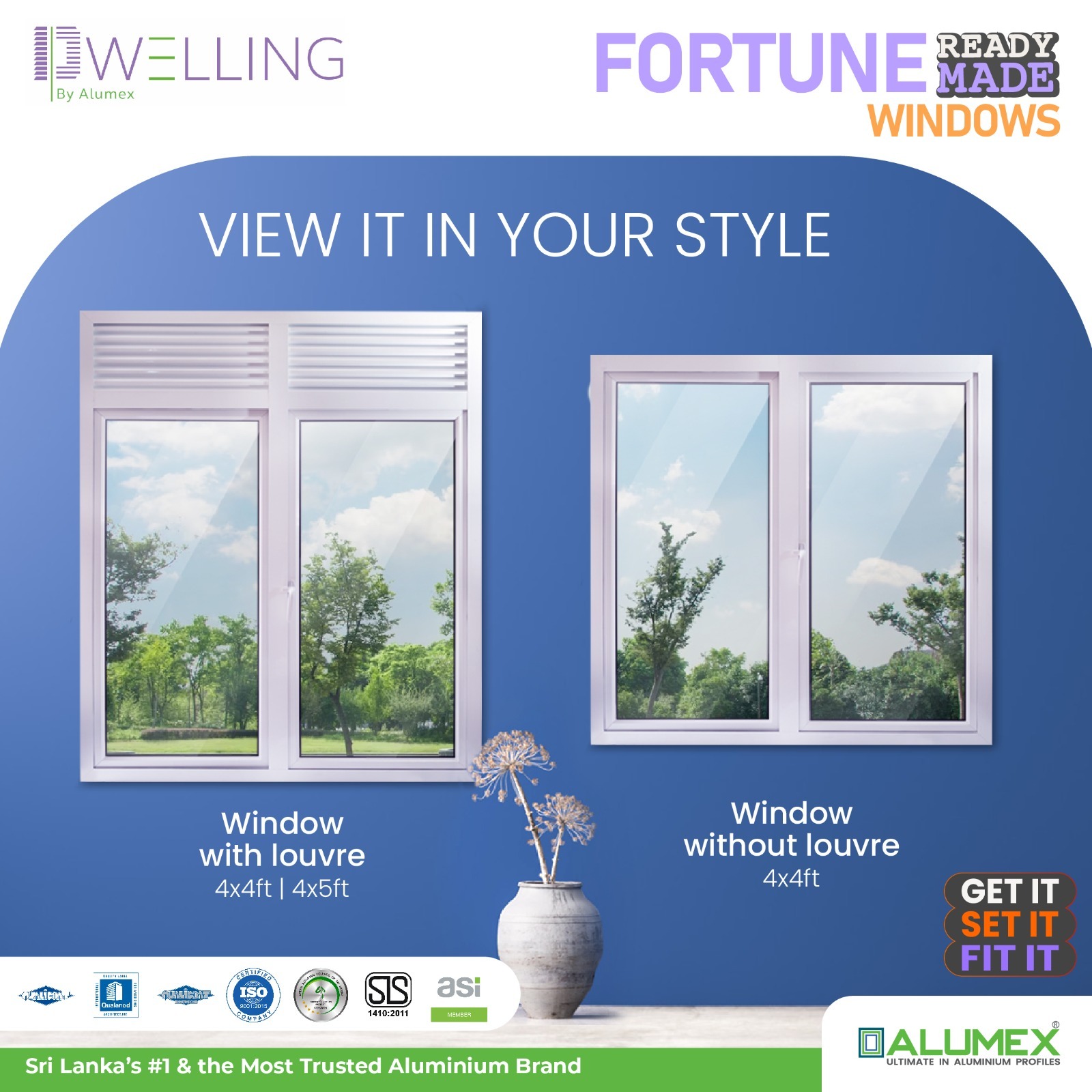 brochure of a window